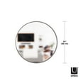 thumbnail image 4 of Umbra Hubba Round Metal Wall Mirror,Metallic Titanium, 4 of 6