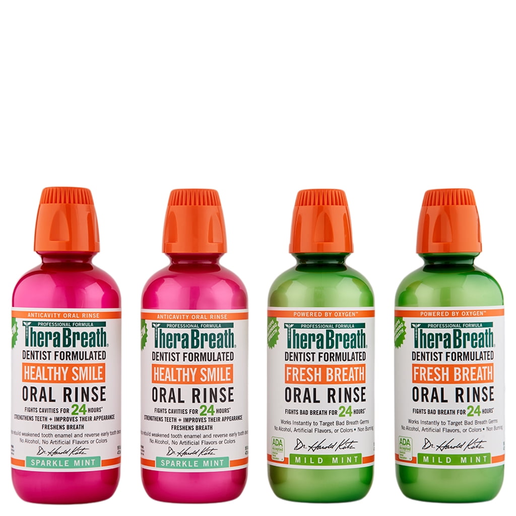 TheraBreath Healthy Smile Oral Rinse 2 Ct 16oz & Mild Mint Oral Rinse 2 Ct 16oz Walmart Canada