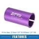 thumbnail image 5 of Ofertas Únicas 2 piezas Adaptador de Shim para Tija de Bicicleta Duradero 27.2mm 1.07" ID 30.8mm 1.21" OD Accesorios para Bicicleta Morado, 5 of 6
