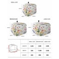 thumbnail image 2 of Wildflowers Toaster Cover 4 Slice, Large Kitchen Appliance Covers, Spring Country Tulip Butterfly Floral Leaf Toaster Oven Cover with Loop, Bread Machine Cover Polyester Dust Cover Protection, 2 of 4