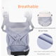 thumbnail image 3 of Portabebés transpirable fácil de llevar en ambos hombros mochila infantil para llevar y pasear al bebé herramienta divina anti piernas en forma de O para bebés, 3 of 4