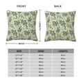 thumbnail image 2 of Pofeuu Green Snake Print Double-sided plush pillowcase Square Throw Pillow Covers Pillows Cover for Living Room Bedroom Sofa Couch Cushion Cover（No pillow core）-24"x24", 2 of 7