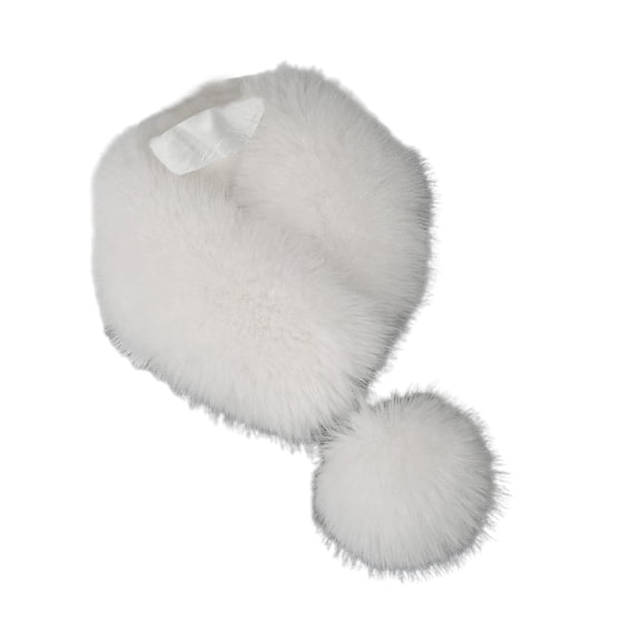 COOLHOOD Furry Furs Warm Scarf for Winter Decorative Neck Gaiter Faux Furs Shawl Adult Teens Warm Neckwear Winter Thick Scarf