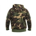 thumbnail image 2 of Rothco Thermal Lined Hooded Sweatshirt,Woodland Camo,3X-Large, 2 of 4