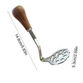 thumbnail image 3 of Stylish Oned Cute Stoneding Walnut Wood Spoon Oned Fork Made Of 304 Stainless Steel Suitable For Fruit Dessert Oned Household Use, 3 of 6