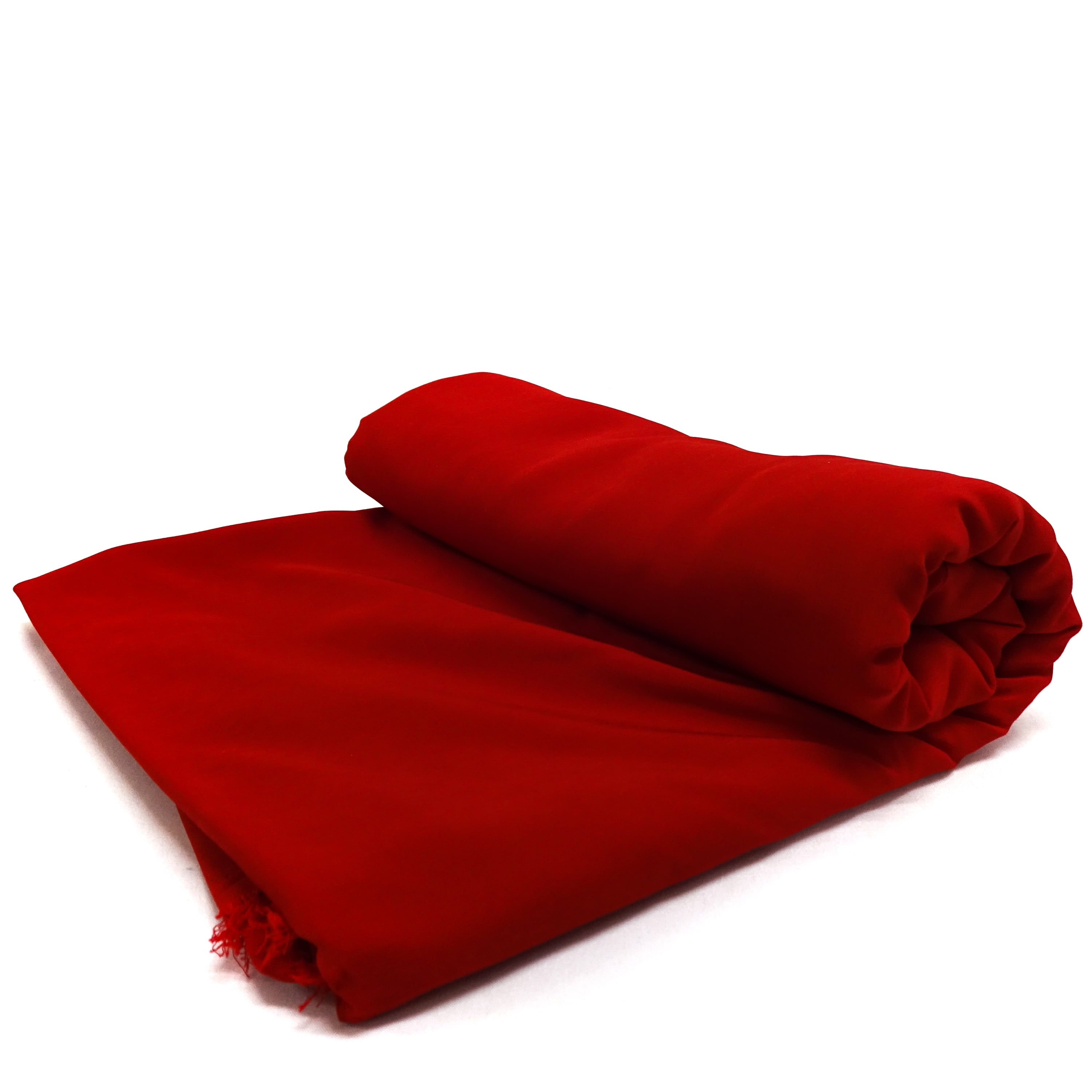 (2 pack) Shason Textile 59" x 2 Yards Wide Peach Skin Precut Fabric, Red