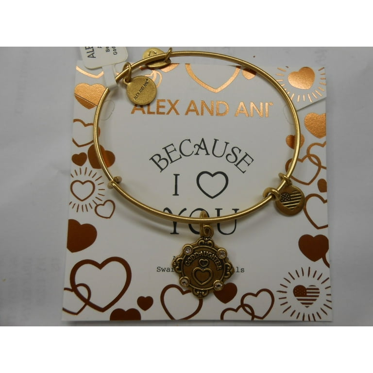 Alex and Ani Goddaughter Charm Bangle Bracelet 2018 Rafaelian Gold A18BILY08RG