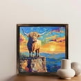 thumbnail image 6 of Highland Cow Sunset Mountain View Wooden Sign Wall Plaque - Vintage Art Decoration, Wall Decoration - Ideal Gift For Home Decoration, Living Room, Bathroom, Bedroom, Garden, Dining, Bar, Cafe, Fest, 6 of 7