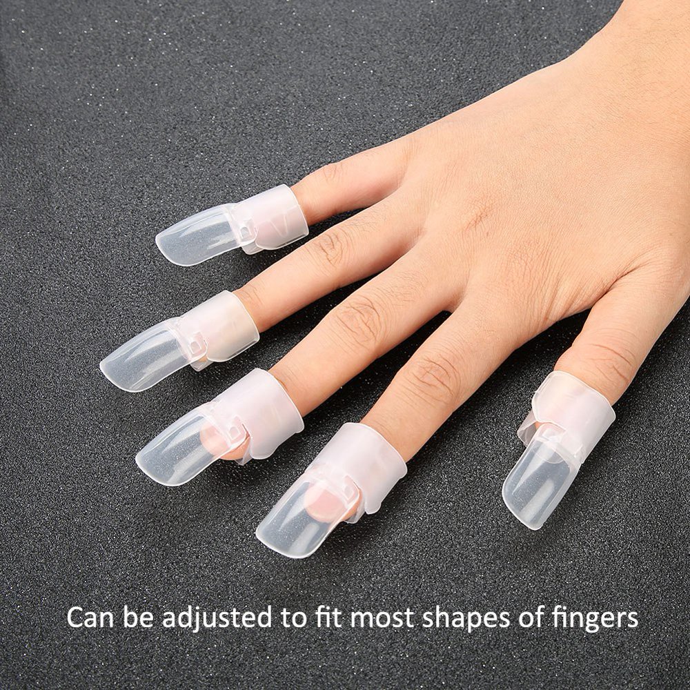 OTVIAP Nail Tips Cover, Finger Nail Protector Tips,10Pcs/set Nail