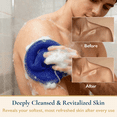 thumbnail image 4 of ComfiTime African Net Sponge & Bath Sponge Set – Exfoliating Shower Sponge, Extra-Long Back Exfoliator Body Scrubber for Adults & Kids, Rich-Lather Back Wash Sponge, Deep Cleansing & Quick-Drying, 4 of 12