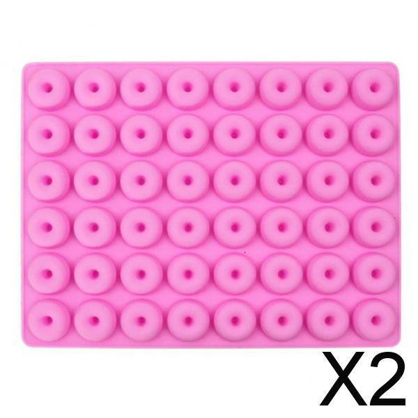 Set de de Silicona para Mini Postres con 96 Cavidades, 2 piezas