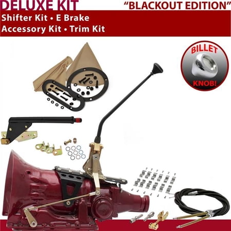 American Shifter FMX Shifter Kit Black 12 in. E Brake Cable Clamp Trim Kit for F09C3