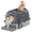 Gray, variant on Roomisland Stainless Steel Litter Box with Lid, XL Covered Metal Cat Litter Box, High Sided Anti-Leak Design, No Odor, Easy Clean, Front & Top Entry with Scoop & Mat