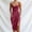 Red, variant on USSUMA Casual Dresses for Women Womens Dresses Sleeveless V Neck Casual Solid Color Camisole Maxi Dress Vintage Skirt Comfortable Dress Date Up to 45% off Pink Dress Size-L