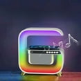thumbnail image 3 of Ikohbadg Wireless Charger Atmosphere Lamp, Bluetooth Speaker with Music Clock Alarm, Dimmable Sleep Light, 15W Fast Wireless Charging, Multi-Functional Bedside Lamp for Home and Office, 3 of 9