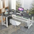 thumbnail image 2 of Storage Standing Office Desk Study Floor Setup Corner Computer Desks Free Shipping Drawers Escritorios De Ordenador Furniture My Lux Decor Round, 2 of 30