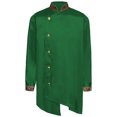 thumbnail image 3 of vastwit Kids Boys Indian Traditional Kurtan Top Silky Satin Long Sleeve Button Down Formal Dress Shirts Dark Green 6, 3 of 5
