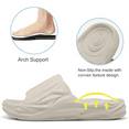 thumbnail image 6 of Barerun Slides for Men Women Soft Thick Sole Slide Sandals Recovery Foam Pillow Slippers for House Shower Pool Beach Indoor Outdoor, 6 of 9