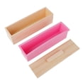 thumbnail image 1 of Molde de Jabón de Silicona Rectangular 900ML Rosa Ticfox, 1 of 6