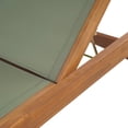 thumbnail image 4 of Christopher Knight Home Outdoor Wood Chaise Lounge with Mesh Seat, Adjustable Backrest & Wheels, Green, 4 of 13