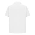 thumbnail image 5 of Summer Tops for Men 2025, White Summer Tops for Men Fashion Mens Work Blouses for Office Tshirts Shirts Graphic Funny Plus Size Mens Sports Tops Xl Tunic 2025 Summer, 5 of 6