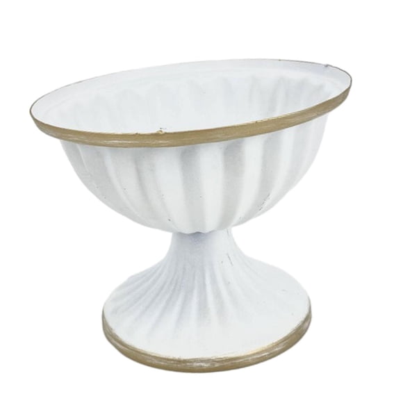 Macetero de francesa, florero decorativo, soporte de flores de hierro, lavabo, maceta clásica para flores, maceta pequeña para el hogar, sala de grande