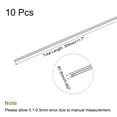 thumbnail image 2 of Unique Bargains 304 Stainless Steel Round Rods Bar,1.6mmx300mm for DIY Craft 10pack, 2 of 5