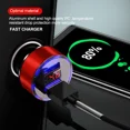 thumbnail image 2 of OPAL- Fast Car Phone Charger Adapter Dual Usb Port 3.1A Led Digital Display Voltmeter, 2 of 6