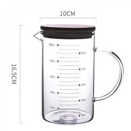 

Heat-Resistant Beaker Thickened Scale Cup Measuring Cup Transparent Cup High Borosilicate Glass Kitchen Decor