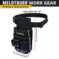 thumbnail image 2 of MELOTOUGH Pocket Tool Pouch Tool Belt Pouches with Belt Clip Utility Mini Tool Organizer Pouch for Electrician,Carpenter,Construction,Technician, 2 of 5
