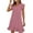 Pink, variant on ameIAEA V-Neck Summer Casual Sundress for Women Short Sleeve Tiered Beach Vacation Dresses