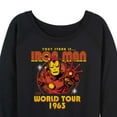 thumbnail image 3 of Marvel Iron Man - Band Tee Style - Women's French Terry Pullover Long Sleeve Shirt, 3 of 5