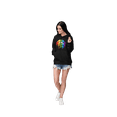 thumbnail image 6 of Gildan Heavy Blend Women's Hooded Sweatshirt, Multicolor Lips Print, Black, Size M, 6 of 9