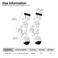 thumbnail image 2 of Fuzoiu Hand Drawn Snake Print Athletic Crew Socks for Men & Women,Casual Crew Socks,Above Ankle Crew Socks for Business, Casual, 2 of 6