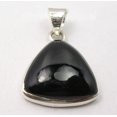 thumbnail image 2 of SilverStarJewel 925 Silver Black Onyx Pendant 1" Women Fashion Jewelry, 2 of 3