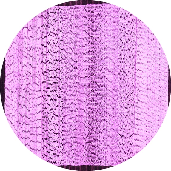 Ahgly Company Indoor Round Solid Purple Modern Area Rugs, 5' Round