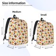 thumbnail image 4 of Japuie Thanksgiving Turkey Durable Canvas Laptop Backpack - Water-Resistant, Adjustable Shoulder Strap, Large Capacity for 15-17in Laptops, Stylish & Lightweight for School, Work & Travel, 4 of 5