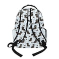 thumbnail image 2 of Xoenoiee Dachshund Paw Stripe Print Backpack for Kids Girls, Large Capacity School Backpack Bookbag Lightweight Casual Daypack with Adjustable Shoulder Strap for Travel Hiking School, 2 of 7