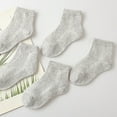 thumbnail image 5 of Coerni Summer Hot Children Socks Boy Girl Baby Cotton Fashion Mesh Black White Gray for 1 12 Years Kids Teens Student Socks Boy Slipper Socks Big Kid, 5 of 8