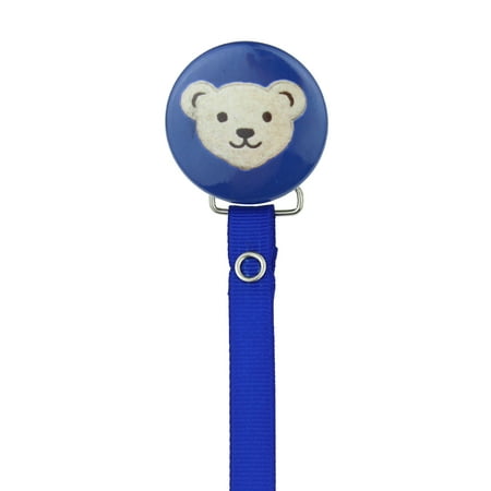 Teddy Bear Face Pacifier Clip