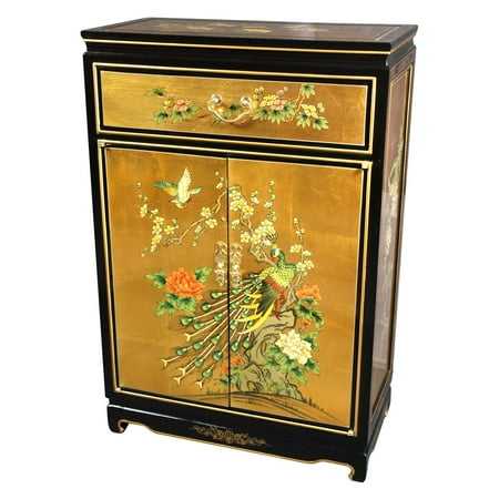 UPC: 0849527020012 | Oriental Furniture Gold Leaf Decorative Chest
