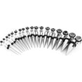 thumbnail image 1 of Ear Stretching Kit 36PCS/Set Stainless Steel Ear Extension Stretching Tapers and Tunnels (Silver), 1 of 5