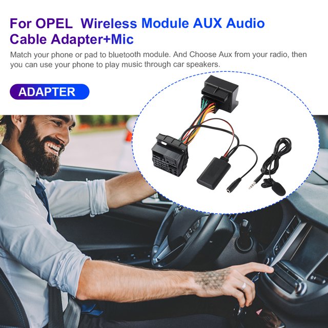 Cable Adaptador Compatible Con Bluetooth Para Automóvil Cable Adaptador Audio Llamada Manos Libres CD30 CDC40 CD60 DVD90 para OPEL Agila A Antara