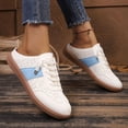 thumbnail image 6 of IEMIEMIEM Backless Trainers for Women Slip-On Mule Sneakers Breathable Open Back Lace-Up Casual Walking Shoes Retro Tennis Shoes 7 wide, 6 of 6