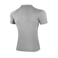 thumbnail image 3 of Posijego Men's Quarter Zip Workout Shirts Mock Turtleneck Short Sleeve Gym Running Athletic Shirts Active Tees, 3 of 4