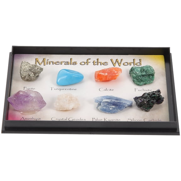GETAJGHSD Natural Mineral Stones Sample for Home and Desk Decoration 1Set