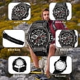 thumbnail image 6 of Men's Watches Outdoor Sports Waterproof Military Watch Tactical Digital Analog Wrist Watch Date Multi Function Led Large Face Alarm Stopwatch for Man, 6 of 8