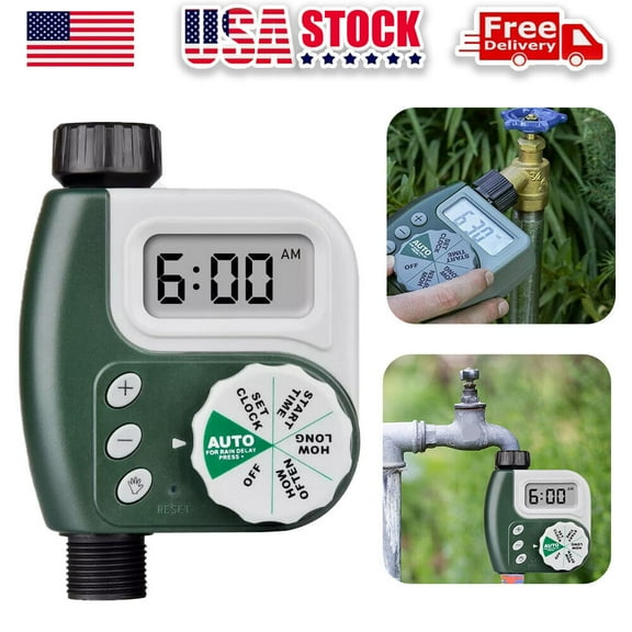 Digital Garden Hose Faucet Timer with Drip Irrigon Controller Sprinkler Automon