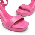 thumbnail image 3 of Sandalia DREAM PAIRS Plataforma Tacones Anchos 8 cm Rosa, 3 of 9