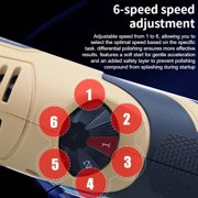 Cordless Car Polisher Set 6 Speed Two Buffer with Pad